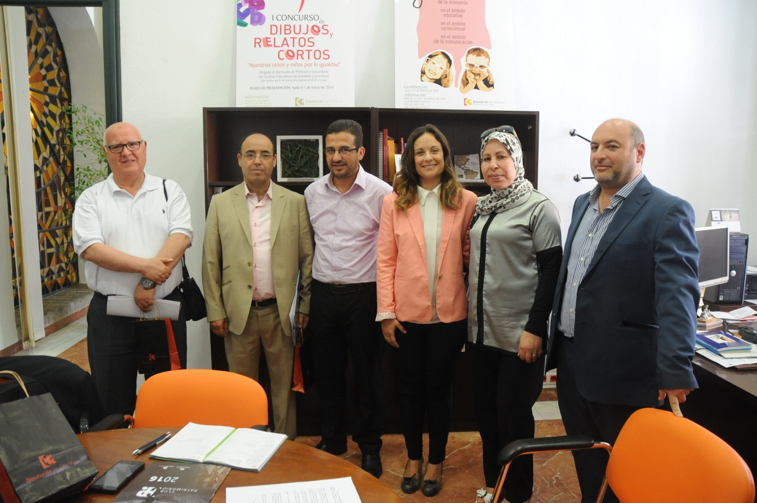 El Palacio de la Merced acoge la visita de una delegación de Chefchaouen